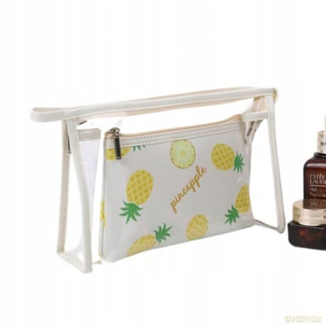ECARLA Kosmetyczka KS68 ananasy&