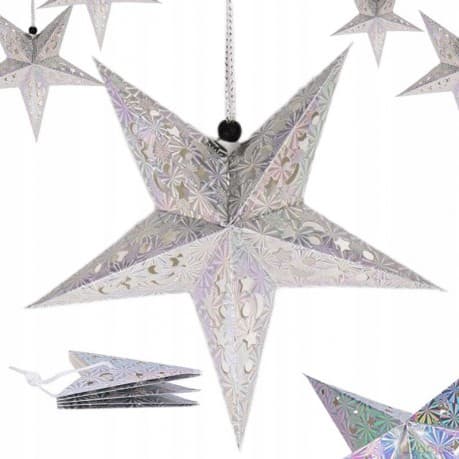 ECARLA ŚW Gwiazda Papierowa 30 cm WITRAŻ 3D&