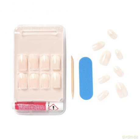 KISS Salon Sztuczne Paznokcie Acrylic French Nude - Gracefull (M)(28szt)