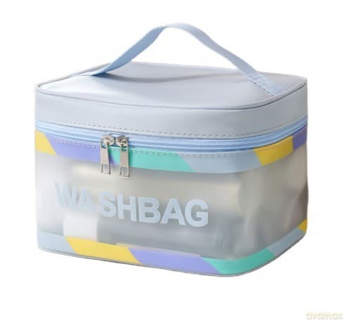 Kuferek damski Washbag - niebieski (KS73)