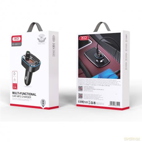 XO transmiter FM BCC11 Bluetooth MP3 ładowarka samochodowa 3,1A czarna