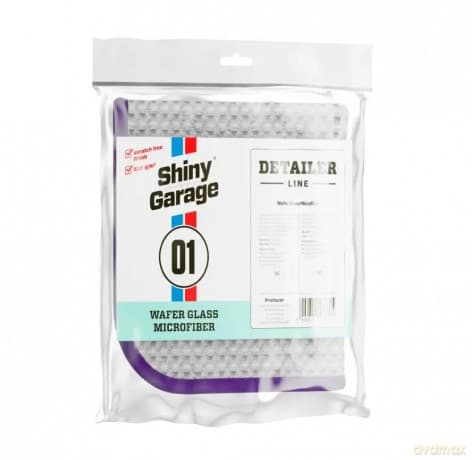 SHINY GARAGE Wafer Glass 40x40 Mikrofibra do Szyb