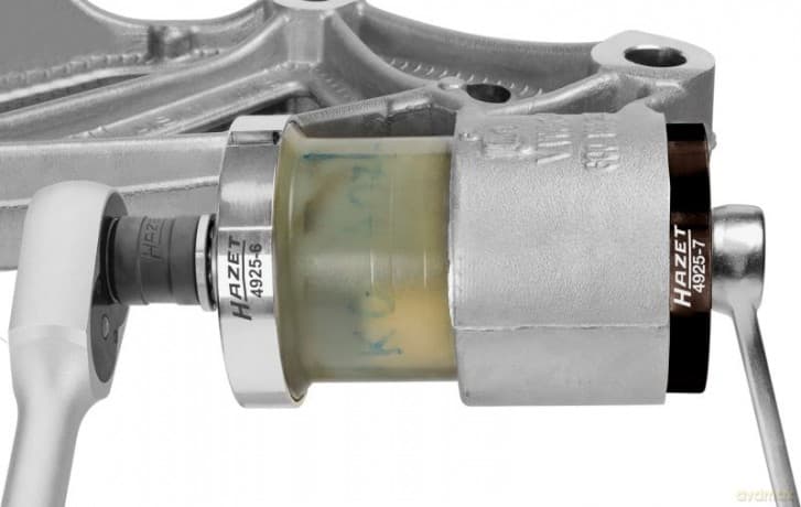 Zestaw narzędzi montażowych, łożysko gumowo-metalowe Hazet 4925-2501/5