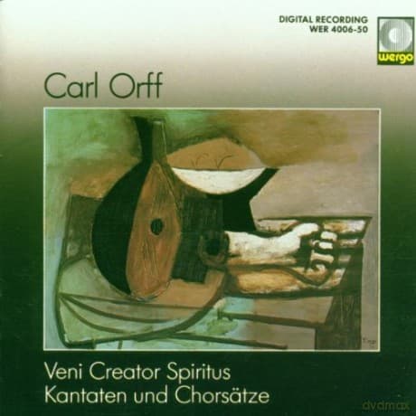 Hildegard Fendt - soprano, Alison Browner - alto, Hans Werner Bunz - tenor, Klaus Schredt - baritone, Michael Winter - bass, Carl Orff Chor, Arthur Gross - cond: Veni Creator Spiritus, Kantaten und Chorsätze