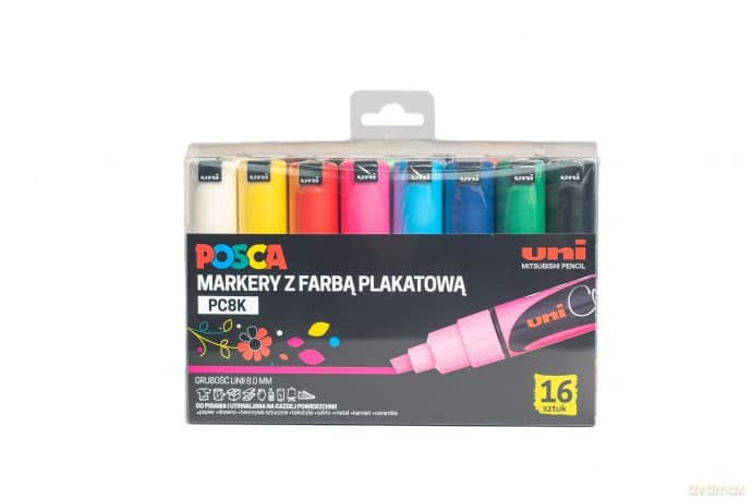 Marker PC-8K 16 kolorów Posca Uni