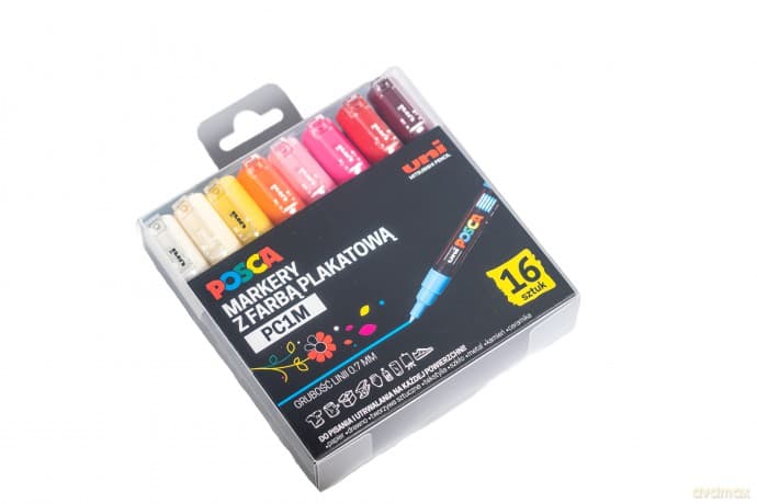 Markery PC-1M zestaw 16 kolorów Posca Uni