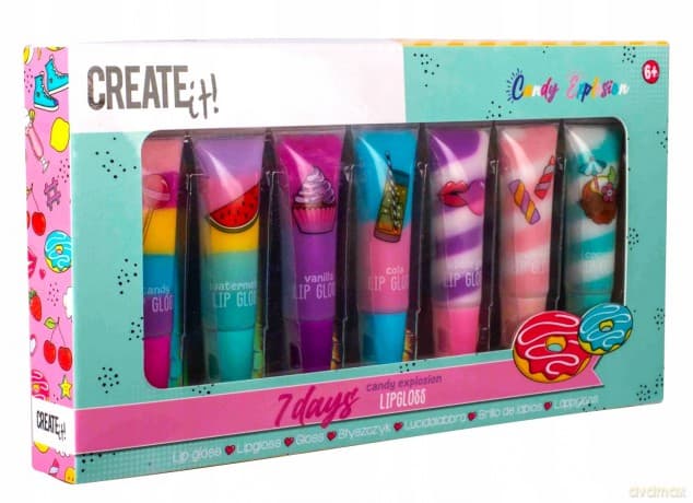 Słodki błyszczyk 7szt