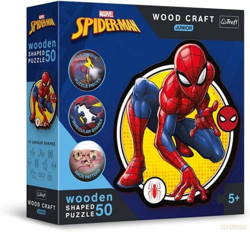 TREFL drewniane 50 el. Moc Spidermana