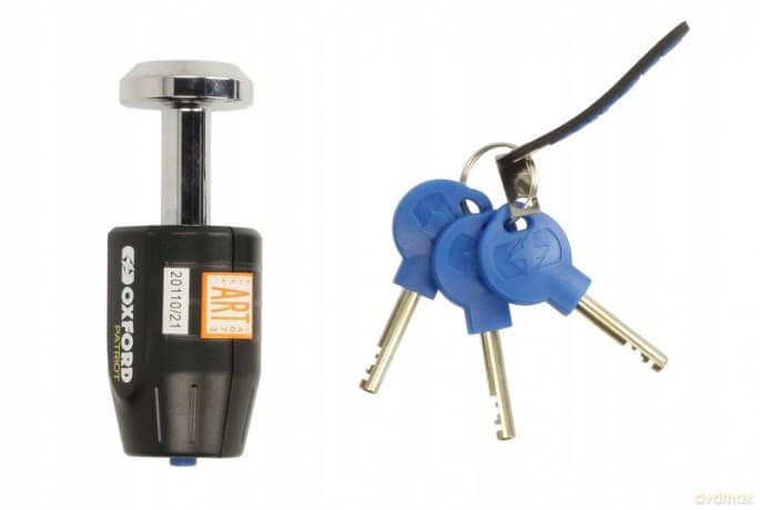 Blokada tarczy OXFORD PATRIOT czarny pin 14mm