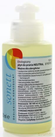 SONETT NEUTRAL płyn do prania 120 ml