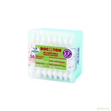 BOCOTON Organiczne Patyczki Kosmetyczne dla Dzieci 56szt.