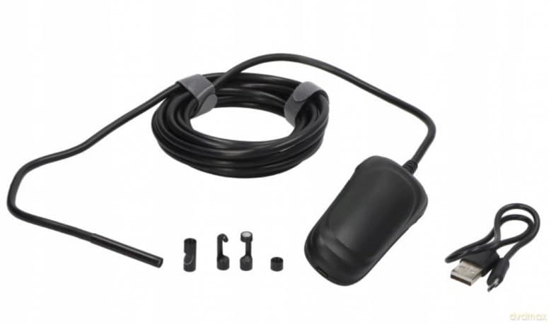 Endoskop z kamerą 2 Mpa WiFi 8 LED OD 5,5mm IP68