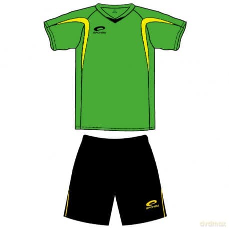 Spokey Shank Komplet Piłkarski zielono-czarny (S) 85523