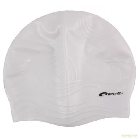 Spokey Czepek Silikonowy Fale Biały