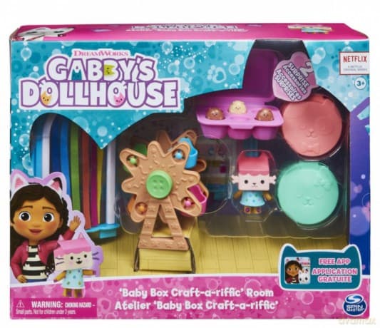 Zestaw figurek Koci Domek Gabi Magiczne Pomieszczenia do Domku - Pokój Artystyczny