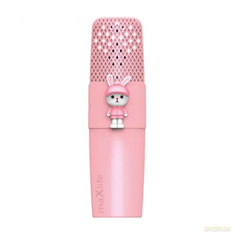 Maxlife mikrofon z głośnikiem Bluetooth Animal MXBM-500 różowy