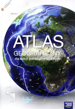 Geografia PG Atlas geograficzny. Świat. Polska NOWY
