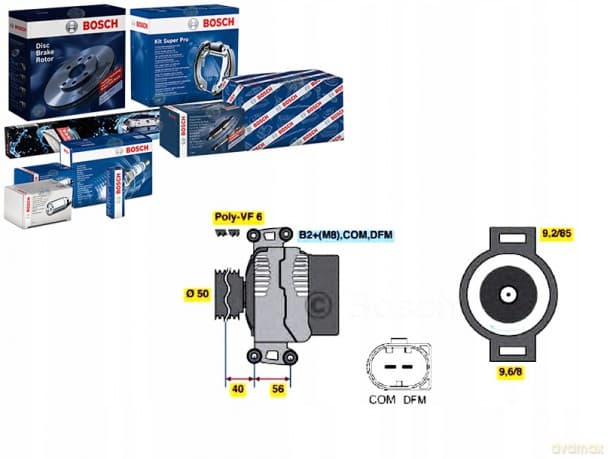 Alternator Bosch 0 986 048 550 Mercedes