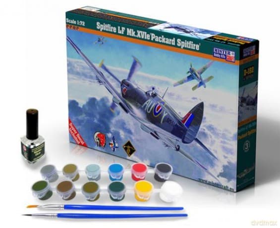 Model samolotu do sklejania Spitfire LF Mk.XVIe 'Packard Spitfire' 1:72 (farby + klej)