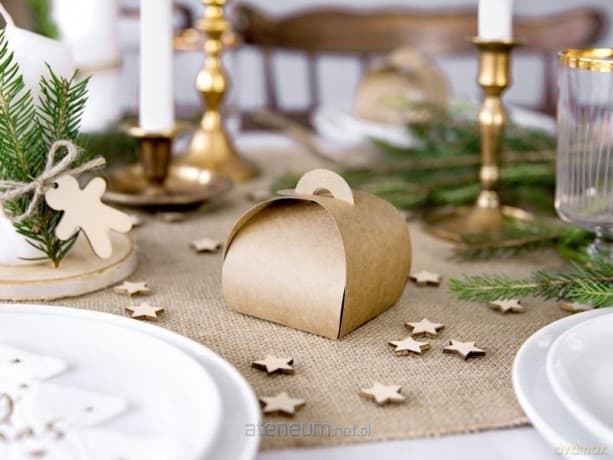 Pudełeczka kraft 6x6x5,5cm 10szt