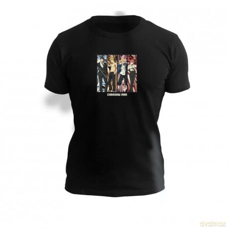 CHAINSAW MAN - Tshirt Group man SS black - New Fit