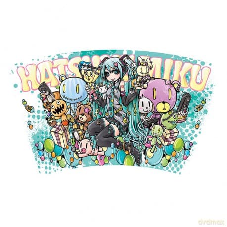 HATSUNE MIKU - Tumbler with straw - 470ml - Miku Band