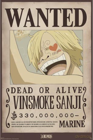 ONE PIECE - Poster Maxi 91.5x61 - Wanted Sanji