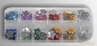 Kwiatki akrylowe 12 kolorów