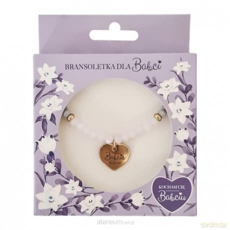 Bransoletka dla Babci fioletowa