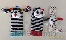 Zestaw skarpetki i grzechotka na rączkę