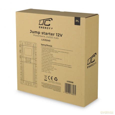 Jump Starter LTC 12V JS240 24000mAh Powerbank USB-C PD 65W