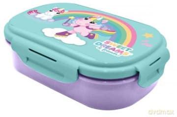 Pudełko śniadaniowe + sztućce, 21x14x6cm Sweet Dreams KL11515 Kids Euroswan