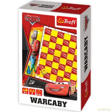 TREFL Warcaby / Draughts Cars podróżna (00843) (Disney) (Auta)