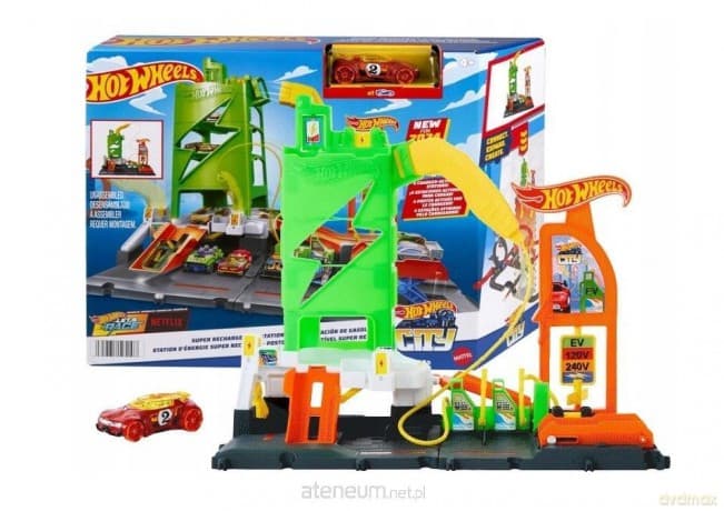 Hot Wheels City Superstacja ładowania samochodów