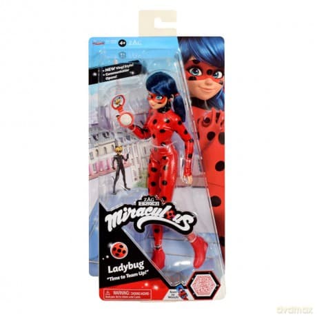 MIRACULOUS: BIEDRONKA I CZARNY KOT Fashion LadyBug, lalka