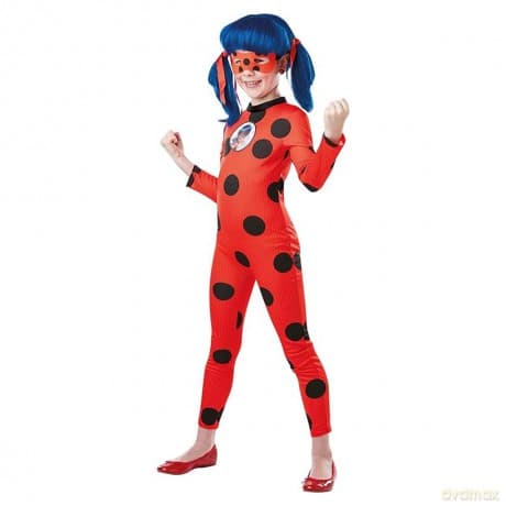 MIRACULOUS: BIEDRONKA I CZARNY KOT Strój Ladybug Miraculous 3-4 lata, kostium