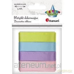 Wstążki satynowe 15mm/2m 6 kolorów