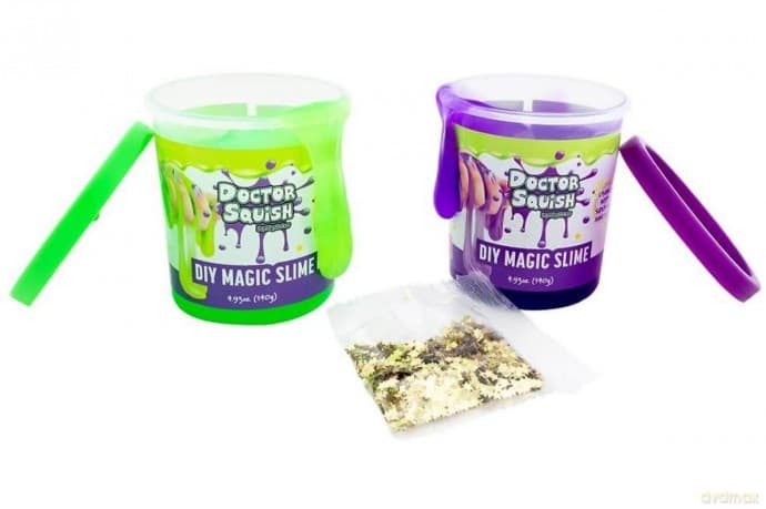 Doctor Squish - DIY Magic Slime Double Set Green and Purple (38496)