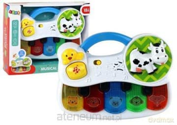 Pianinko zwierzątka światło dźwięk