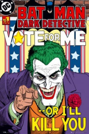 Batman Joker Vote For Me