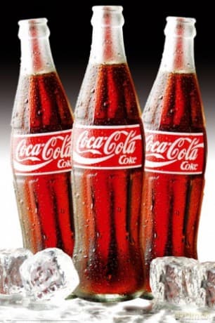 Coca Cola 3 Bottles Ice