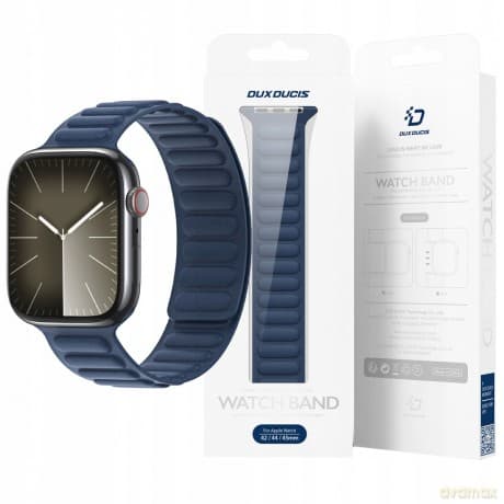 Magnetyczny pasek Dux Ducis Strap BL do Apple Watch 42 / 44 / 45 / 49 mm - niebieski