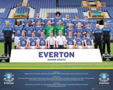 Everton Team Photo 12/13