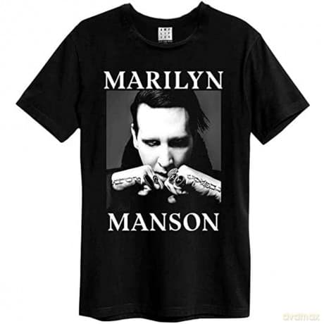 Marilyn Manson: Marilyn Manson Fists Amplified Vintage Black X Large T Shirt