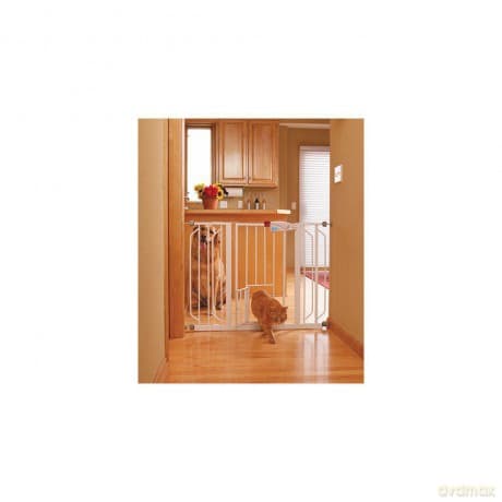 CARLSON - Gate Xtra Wide Walk-thru With Door 77x74-112cm