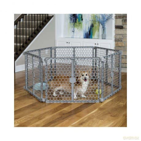 Carlson - Pet Yard 2-in-1 Plastic Gate & Pen 6-Sektions 71cm High