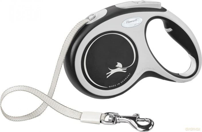FLEXI - Lead New Comfort M 5M Tape Black Max 25Kg