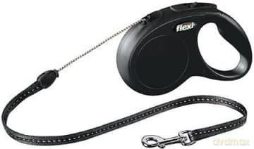 Flexi - New Classic M 5M Leash Cord Black Max 20Kg