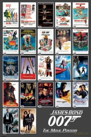 James Bond (22 Movie Posters)