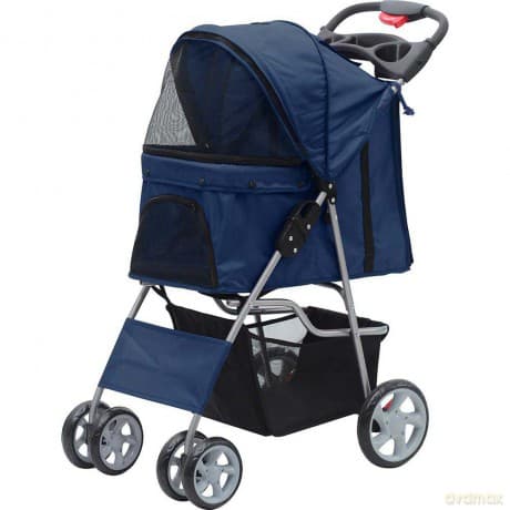 Pawise - Stroller For Cats And Dogs Blue 68x46x100cm
